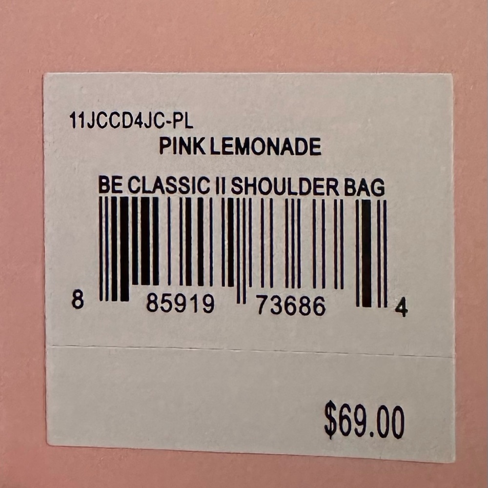 ⛔️SOLD⛔️NWT Juicy Couture Be Classic II Shoulder Bag in Pink Lemonade. - Picture 6 of 6